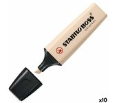 STABILO Marcador BOSS ORIGINAL NatureCOLORS - Caja con 10 unidades - color beige