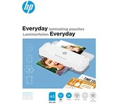 HP Everyday 9152 - Láminas para plastificar (25 unidades, tamaño A3, 80 micrones, brillantes), transparente
