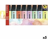Rotulador stabilo boss fluorescente 70 pastel estuche de 8 unidades colores surtidos