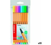 Set de rotuladores stabilo point 88 multicolor (10 unidades)