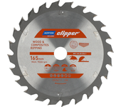 Sierra circular Norton, 165 mm x 20 mm x 24 pulgadas, para madera y materiales compuestos, ángulo alternado ATB (1.8 / 1.2), corte preciso, alta calidad, 24 dientes