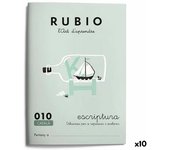 Cuaderno de escritura y caligrafía rubio nº10 catalán a5 20 hojas (10 unidades)