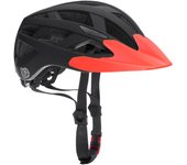 Casco bicicleta para niños negro/naranja S ajustable LED