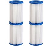 Cartuchos filtro piscina set de 4 azul 138x105mm