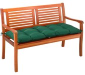 Cojín para banco de jardín verde 110x45x8cm 2 plazas