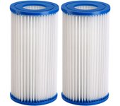 Cartuchos filtro piscina set de 2 azul 205x105mm