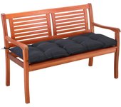 Cojín para banco de jardín antracita 110x45x8cm 2 plazas