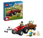 LEGO City - Tractor Rojo con Remolque y Oveja - 60461