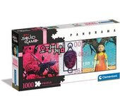 Clementoni - Puzzle panorámico del juego del calamar 1000 piezas ㅤ