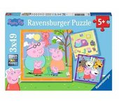 Ravensburger - Peppa Pig - Pack 3 puzzles 49 piezas