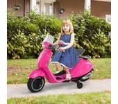 Homcom - Moto Eléctrica Vespa Infantil Rosa HomCom