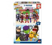 Educa Borras - 2 Puzzle Spidey y su Superequipo 20 piezas
