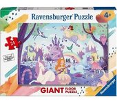 Ravensburger - Puzzle gigante de suelo con 24 piezas: unicornios y Spiderman ㅤ