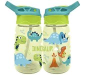 Botella cantimplora infantil de tritan 500ml con diseño de dinosaurio
