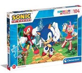 Clementoni - Puzzle infantil de 104 piezas Sonic ㅤ