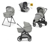 Inglesina - Trio Aptica System Quattro con chasis Lithium y silla auto Darwin Recline - Satin Grey
