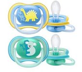 Philips Avent - Chupetes Ultra Air verde y azul +18 meses
