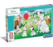 Clementoni - Puzzle infantil 24 piezas maxi Dálmatas 101 ㅤ