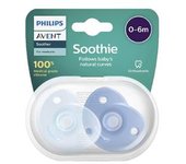 Philips Avent - Chupetes Soothie azules 0-6 meses