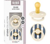 Bibs - Pack 2 chupetes Colour 6-12 meses - Ivory/steel blue