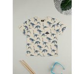 Camiseta Jurassic Park Infantil Beige