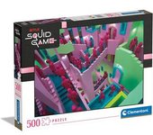 Clementoni - Puzzle Juego del Calamar, 500 piezas, multicolor ㅤ