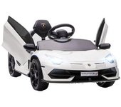 Homcom - Coche eléctrico Lamborghini Aventador Blanco 12 V