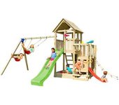 Parque juegos infantil de madera Penthouse XL con columpio doble