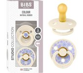 Bibs - Pack 2 chupetes Colour + 6 meses - Jasmine Ivory Mix