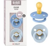 Bibs - Pack 2 chupetes Colour 6-18 meses - Blue/Baby Blue