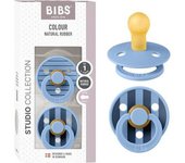 Bibs - Pack 2 chupetes Colour 0-6 meses - Pin Sky Blue