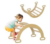 Homcom - Arco escalada Bebés madera