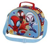 Marvel - Bolsa portamerienda 3D en azul Spidey ㅤ