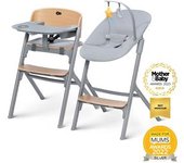 Kinderkraft - Trona Livy con Hamaca Calmee Madera-Gris