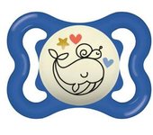 Mam - Chupete Supreme Night silicona brillante 2-6 meses azul