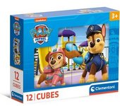 Clementoni - Patrulla Canina - Puzzle 12 cubos