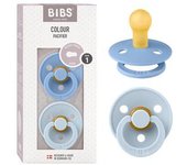 Bibs - Pack 2 chupetes Colour 0-6 meses - Blue/Baby blue