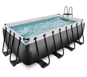 Exit - Piscina Black Leather 400 x 200 x 122 cm con filtro de arena
