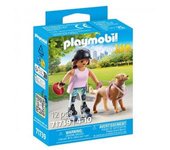 Playmobil - Patinadora con Retriever