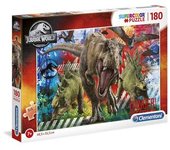 Clementoni - Jurassic World - Puzzle de dinosaurios Jurassic World 180 piezas ㅤ