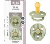 Bibs - Pack 2 chupetes Colour + 6 meses - Pin Sage Mix