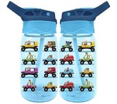 Cantimplora infantil de tritan 500ml con diseño de vehículos