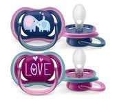 Philips Avent - Chupetes ultra air 18+ meses azul/violeta