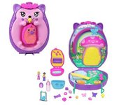 Polly Pocket - Juguete portátil Mamá y bebé erizo