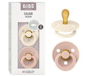 Bibs - Pack 2 chupetes Colour 0-6 meses - Ivory/Blush