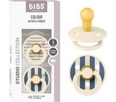 Bibs - Pack 2 chupetes Colour 0-6 meses - Ivory/steel blue