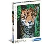 Clementoni - Puzzle de 500 piezas con imagen de Jaguar en la Jungla ㅤ