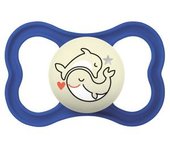 Mam - Chupete Supreme Night silicona mate +6 meses azul