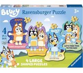 Ravensburger - Bluey - 4 Puzzles progresivos de 10, 12, 14 y 16 piezas