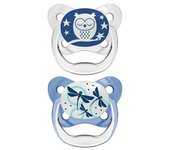 Dr. Brown's - 2 Chupetes Prevent Nocturno 0-6M Azul